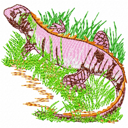 Reptiles Embroidery Design 10